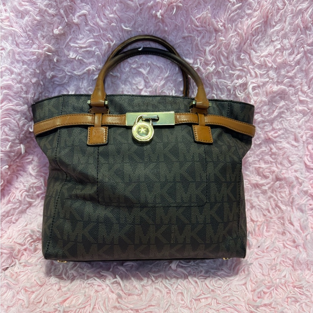 Michael Kors Black and Brown Classic Tote